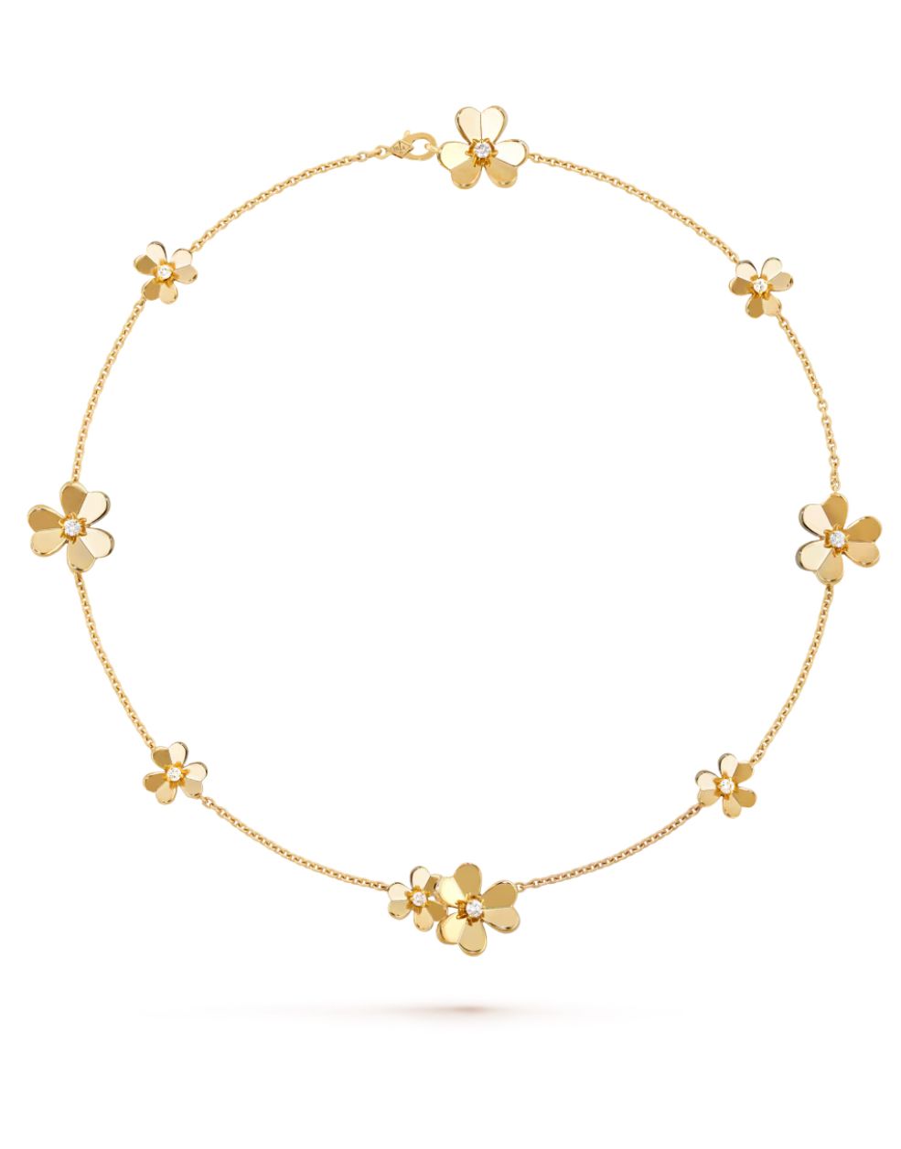 [CUSTOMER ORDER]FRIVOLE GOLD 9 FLOWERS NECKLACE