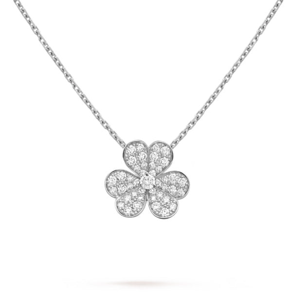 [TENDANCES] COLLIER CLOVER DIAMANT ARGENT