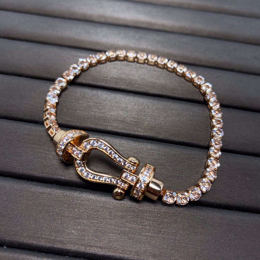 [TENDENCIAS] PULSERA DE TENIS FORCE LARGE HORSESHOE FULL DIAMOND 