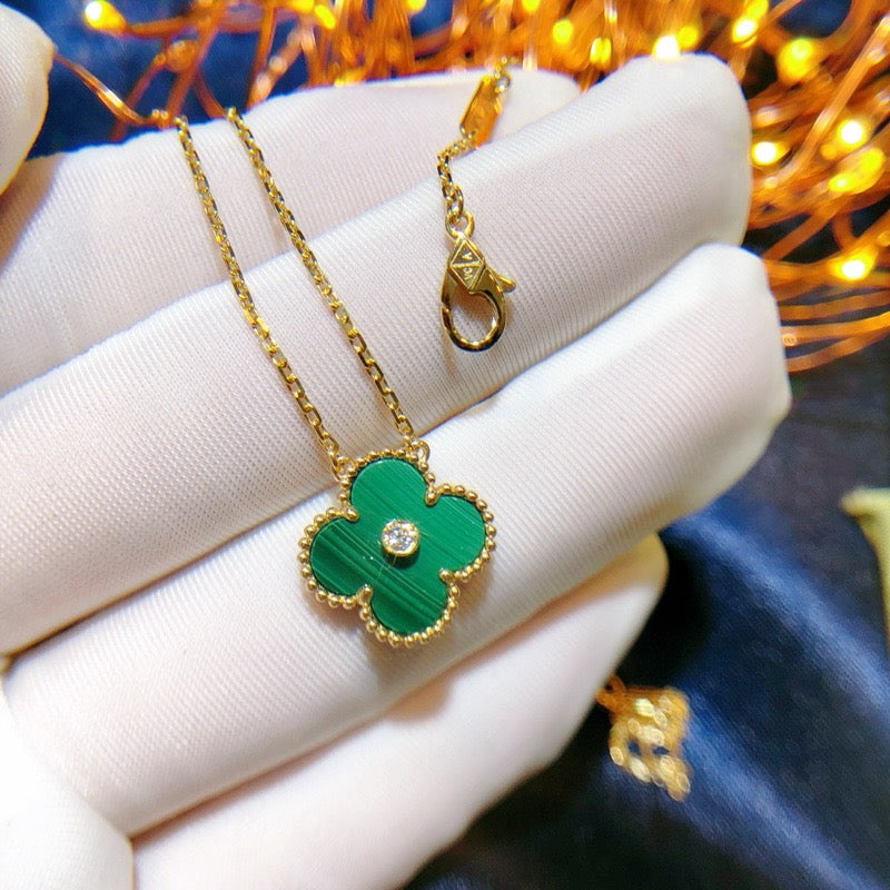 [TENDANCES] COLLIER CLOVER 15MM DIAMANT TURQUOISE