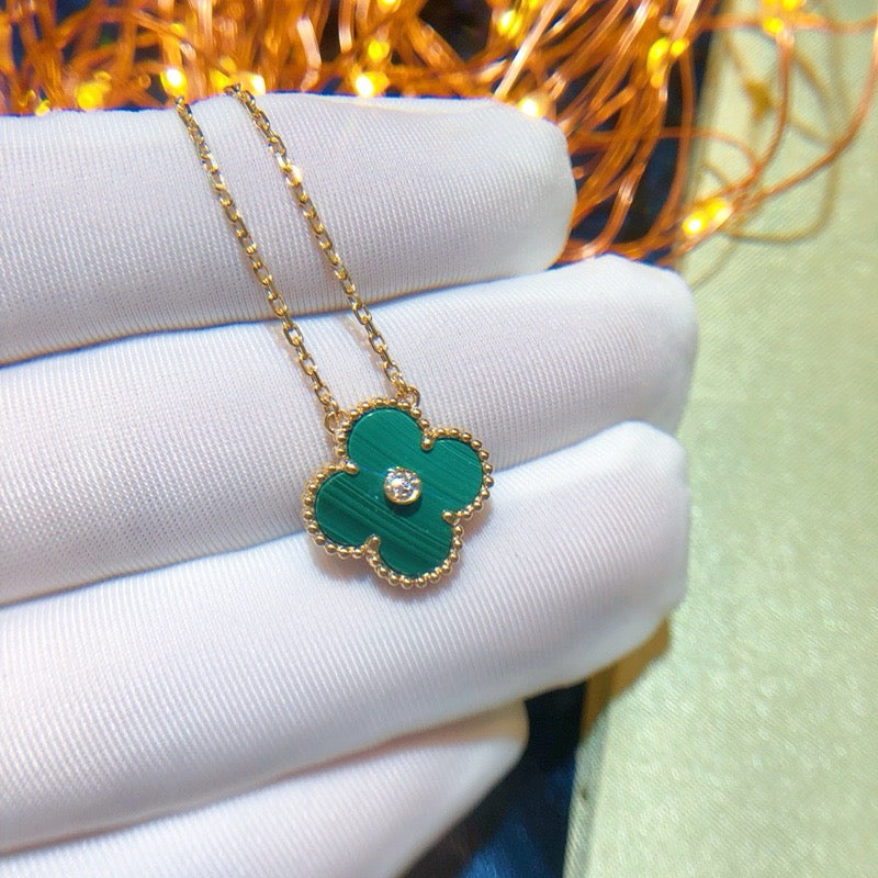 [TENDANCES] COLLIER CLOVER 15MM DIAMANT TURQUOISE