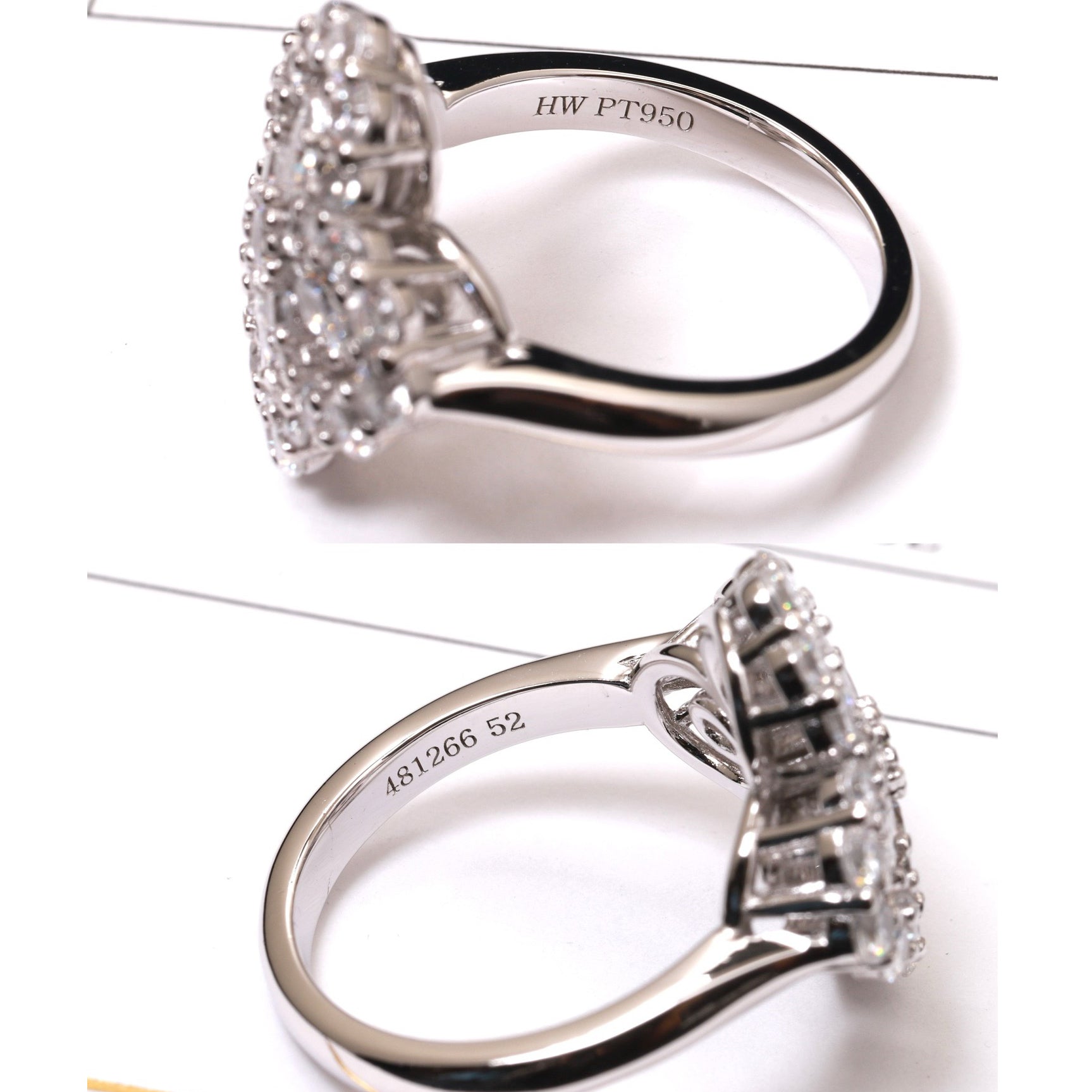 [TENDANCES]BAGUE BOUCLE MOTIF COMPLET DIAMANT 16MM ARGENT