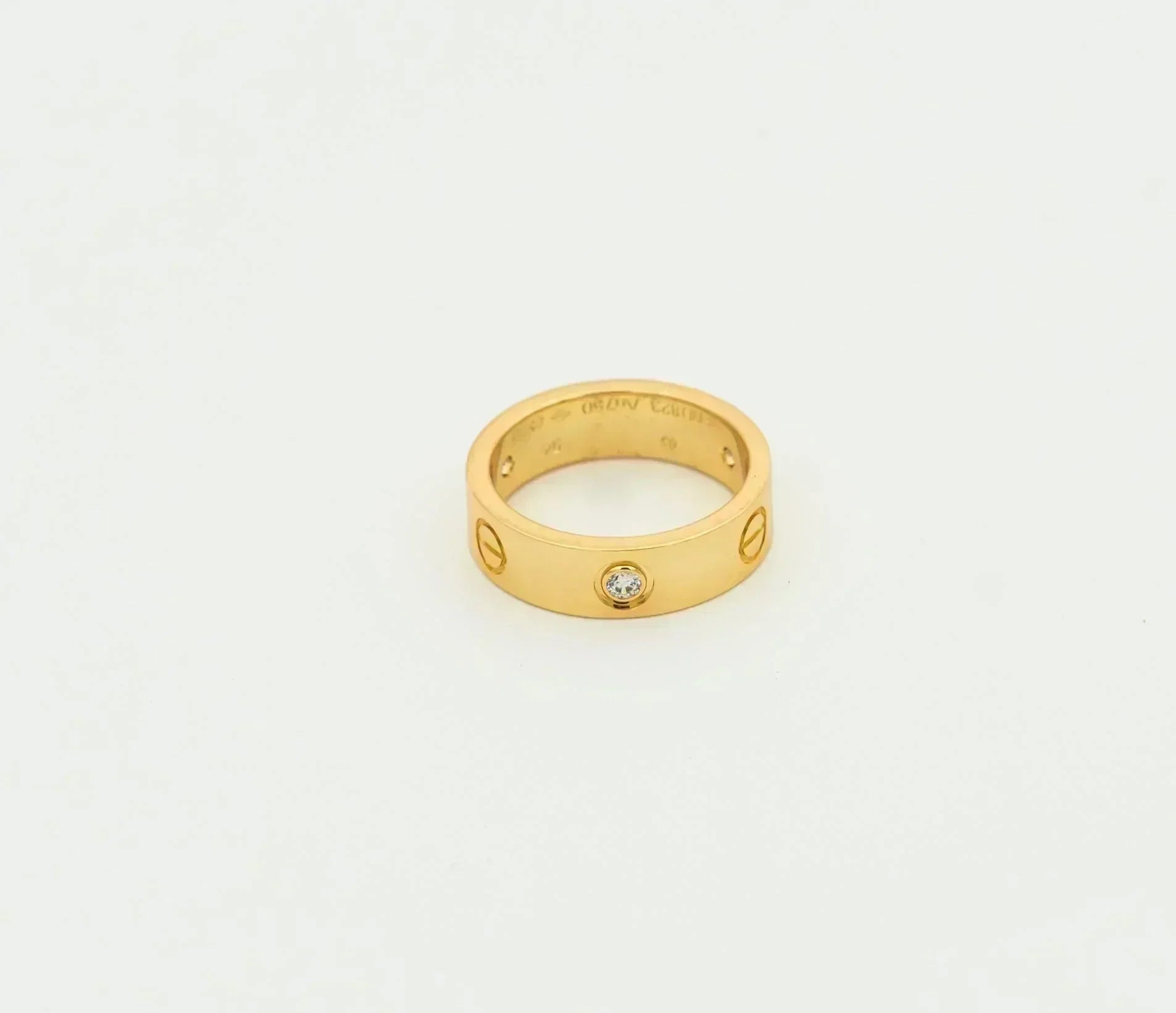 [TRENDS]LOVE RING 5.5MM 3 DIAMONDS GOLD