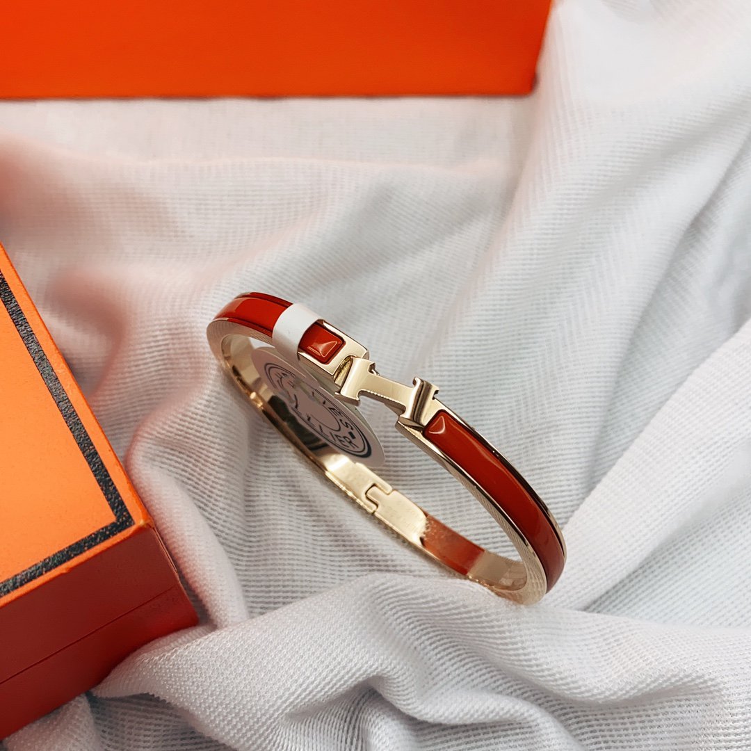 [TRENDS]CLASSIC HM CLIC RED 8MM ENAMEL BRACELET