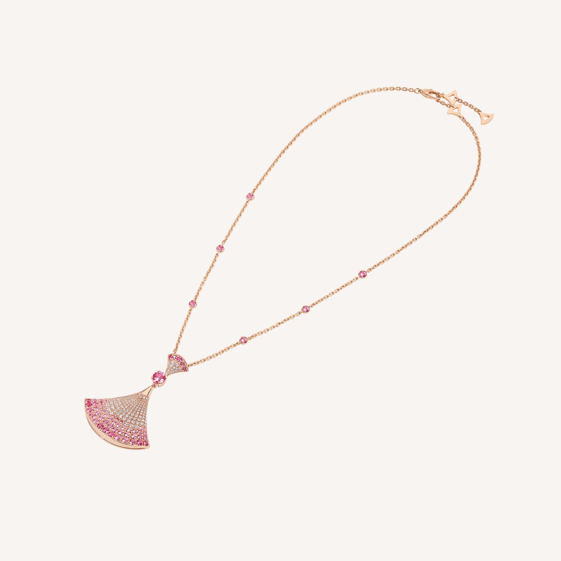 [TRENDS]DREAM NECKLACK DIAMOND PINK GOLD