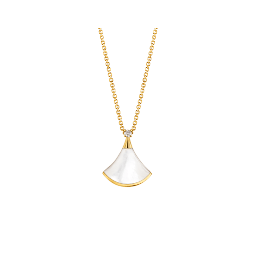 [TRENDS]DREAM NECKLACE WHITE MOP GOLD 1 DIAMOND