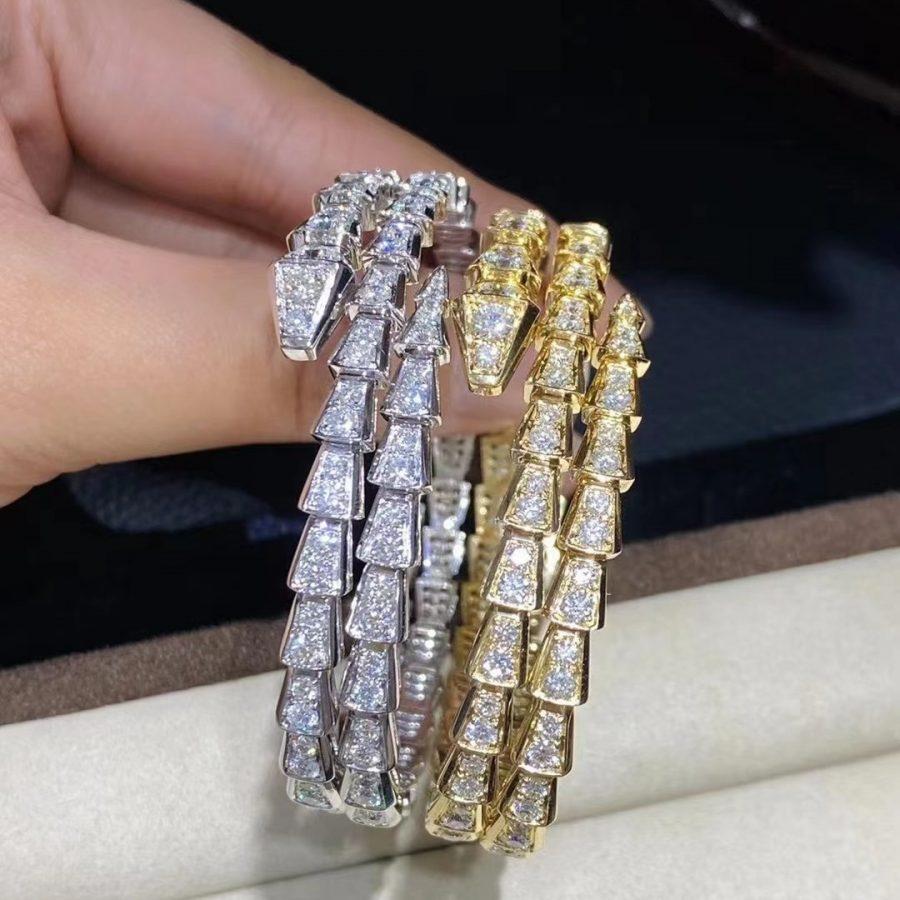 [TENDANCES]BRACELET SERPENTI OR DIAMANT DOUBLE RANG