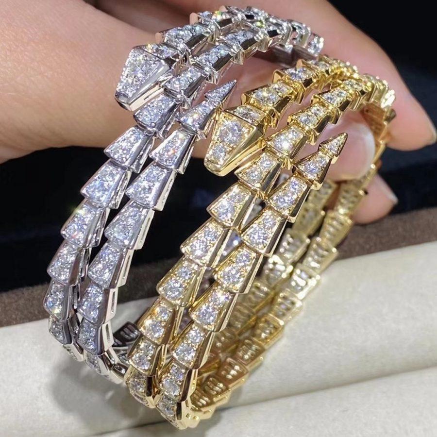 [TENDANCES]BRACELET SERPENTI OR DIAMANT DOUBLE RANG