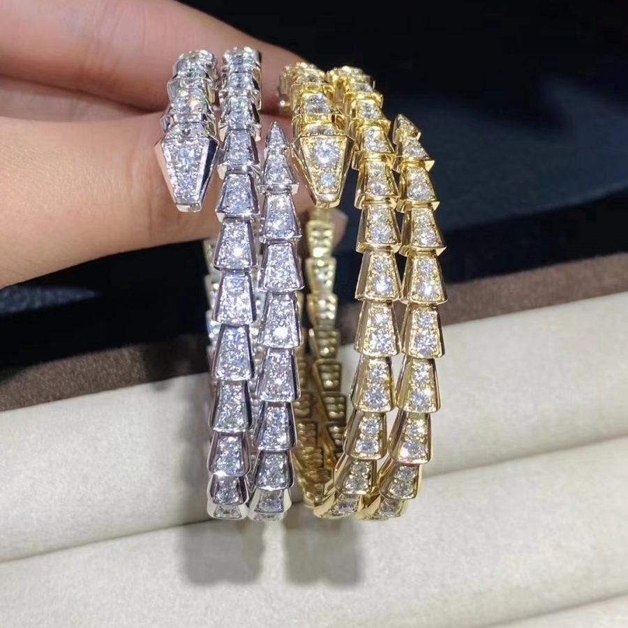 [TENDANCES]BRACELET SERPENTI OR DIAMANT DOUBLE RANG