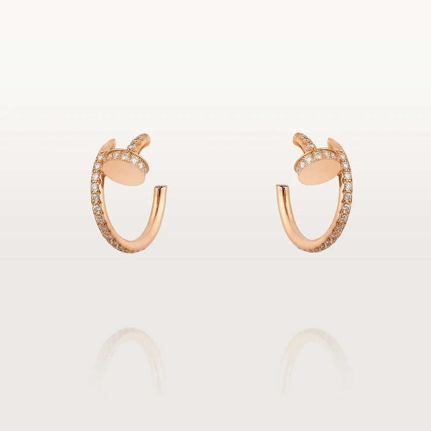 [TENDENCIAS] PENDIENTES JUSTE ORO ROSA 12,75MM DIAMANTE