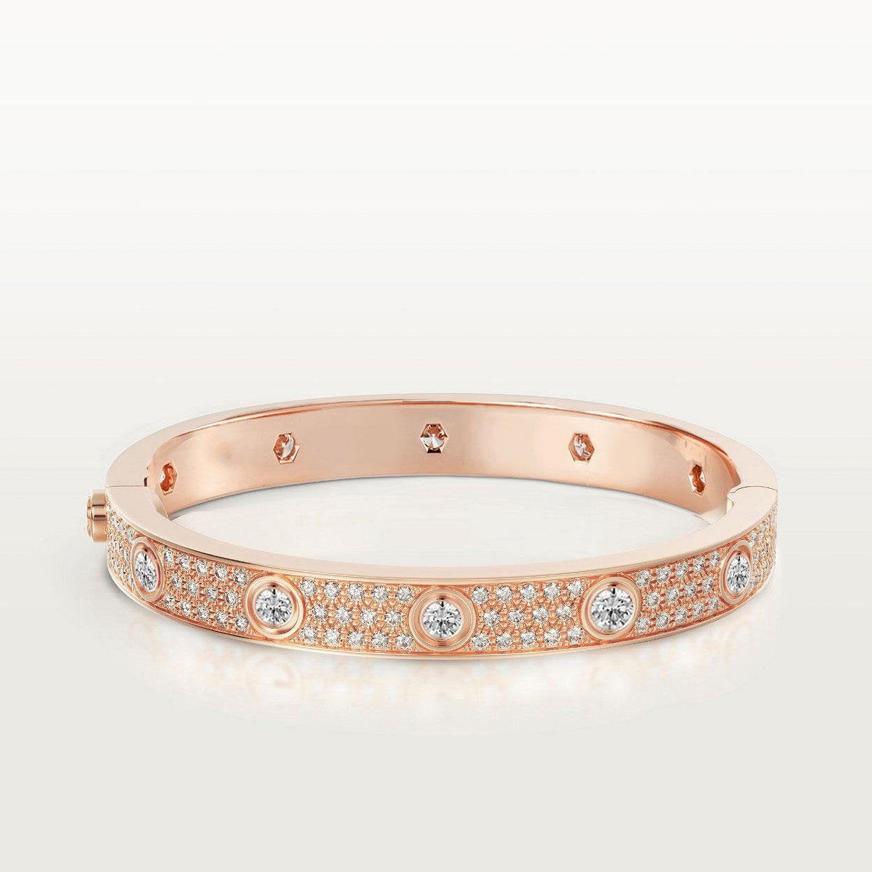 [Tendencias] PULSERA LOVE DE 6,1 MM CON PAVÉ DE DIAMANTES Y 10 DIAMANTES GRANDES