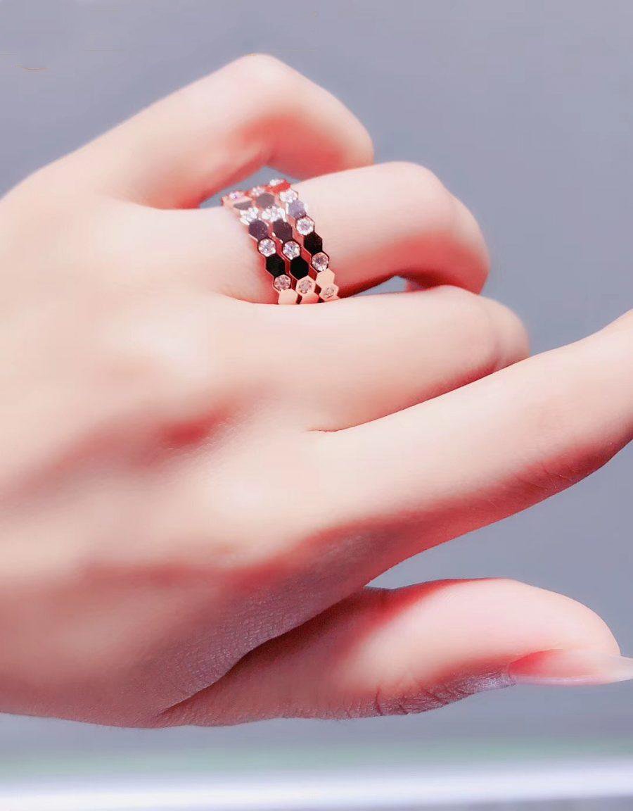 [TENDENCIAS] ANILLO BEE LOVE ORO ROSA DIAMANTE