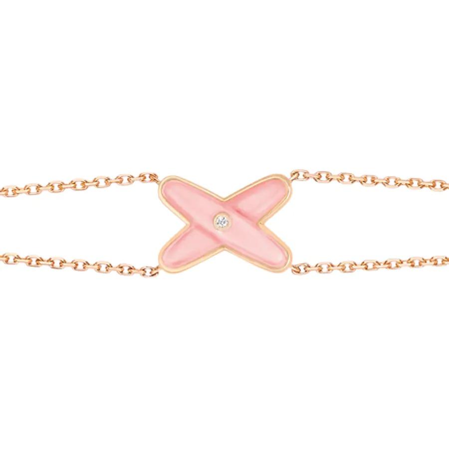 [TENDENCIAS]PULSERA JUEGO PINK MOP ORO ROSA 1 DIAMANTE