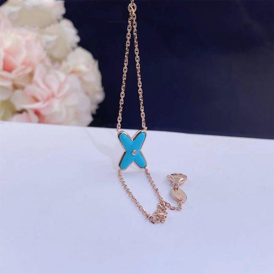 [TRENDS]JEUX BRACELET TURQUOISE PINK GOLD 1 DIAMOND