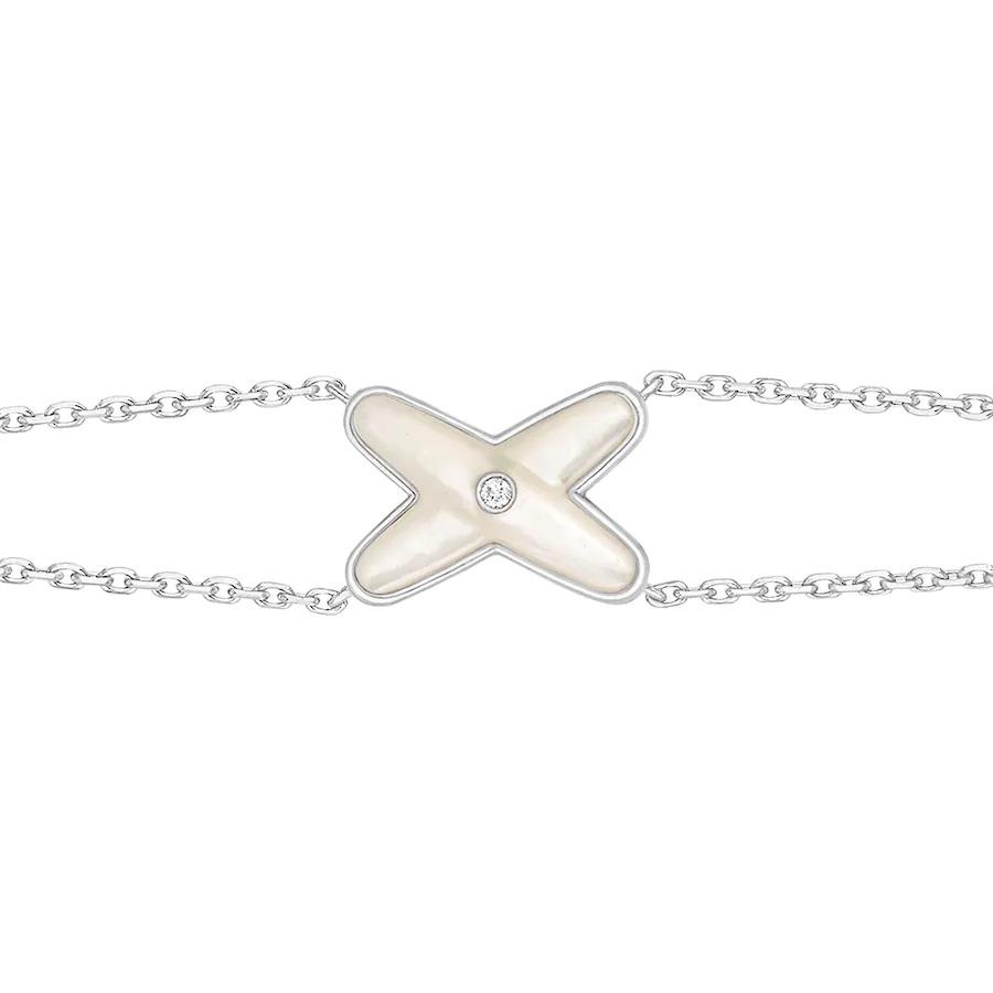 [TENDENCIAS]PULSERA JUEGOS MOP BLANCO PLATA 1 DIAMANTE