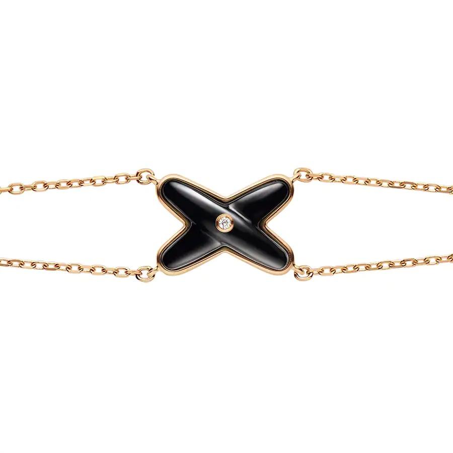 [TENDENCIAS]PULSERA JUEGOS ONIX ORO ROSA 1 DIAMANTE