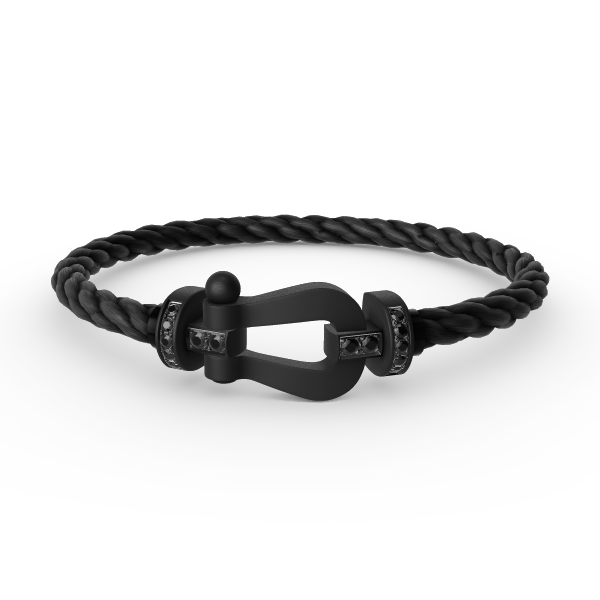 [TENDENCIAS] PULSERA SAMURAI NEGRA FORCE SERIE GRANDE CON HERRADURA