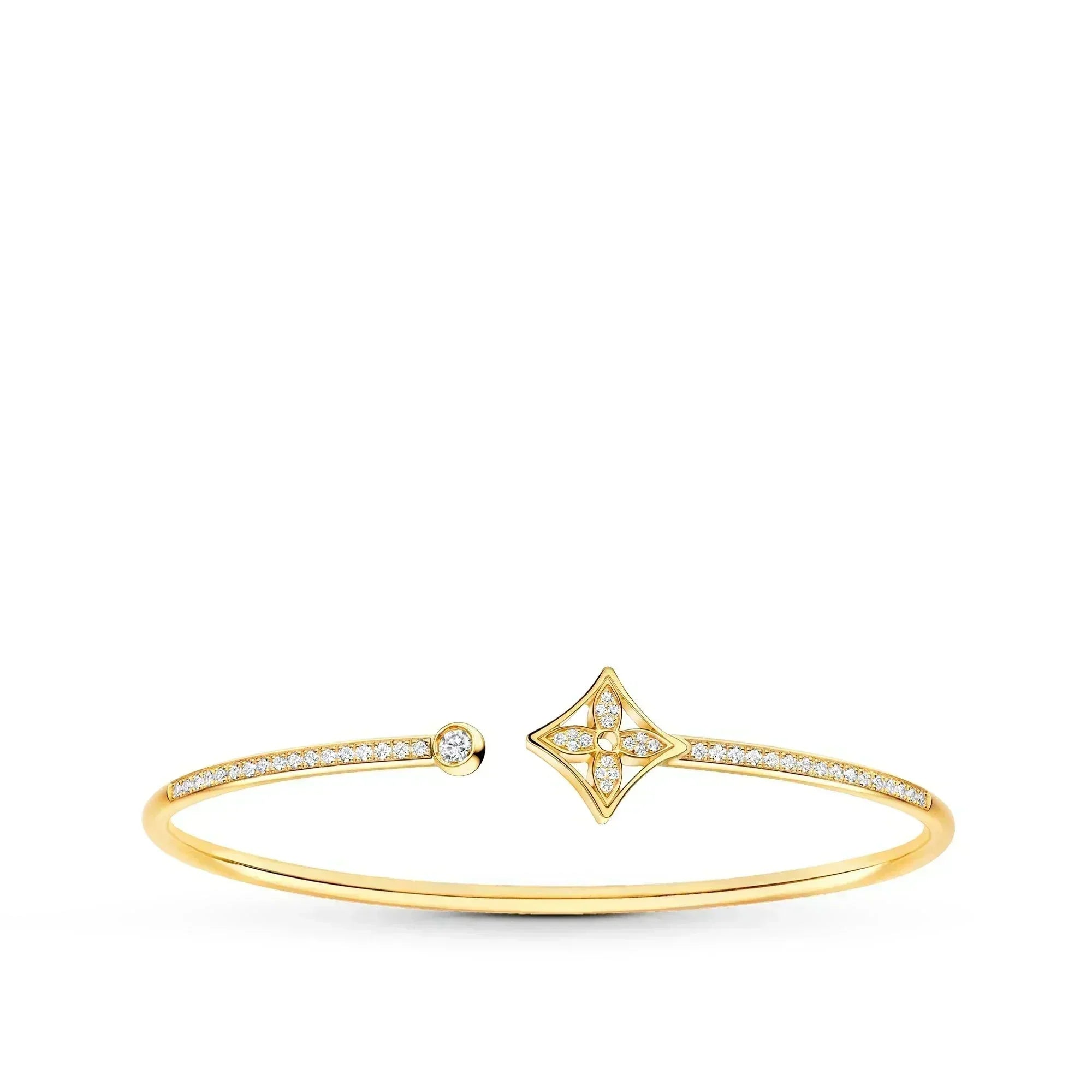 [TRENDS]IDYLLE GOLD OPEN BRACELET DIAMOND PAVED