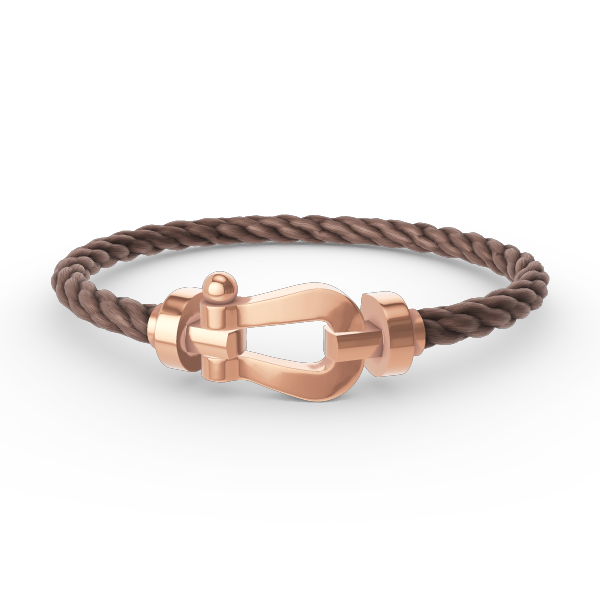 [TENDENCIAS] PULSERA FORCE GRANDE CON HERRADURA Y SIN DIAMANTES EN ORO ROSA