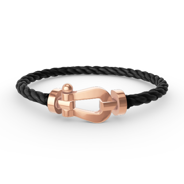 [TENDENCIAS] PULSERA FORCE GRANDE CON HERRADURA Y SIN DIAMANTES EN ORO ROSA