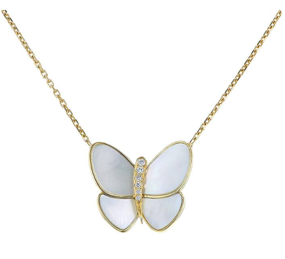 [TENDANCES] COLLIER PAPILLON OR ET DIAMANTS