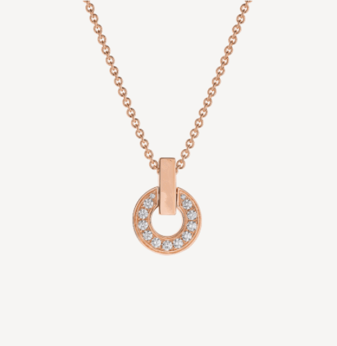 [TRENDS]GARI NECKLACE PINK GOLD DIAMOND