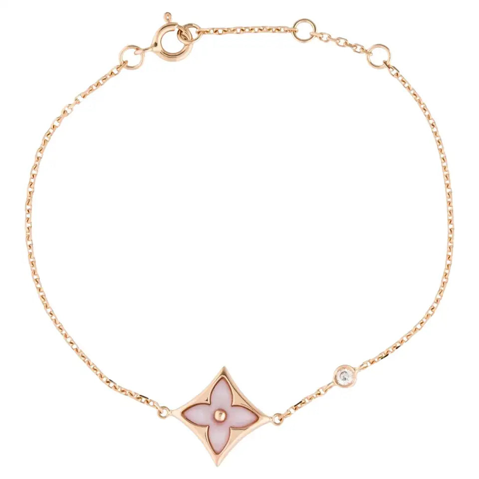 [TENDENCIAS] PULSERA ORO ROSA 1 DIAMANTE ESTRELLA