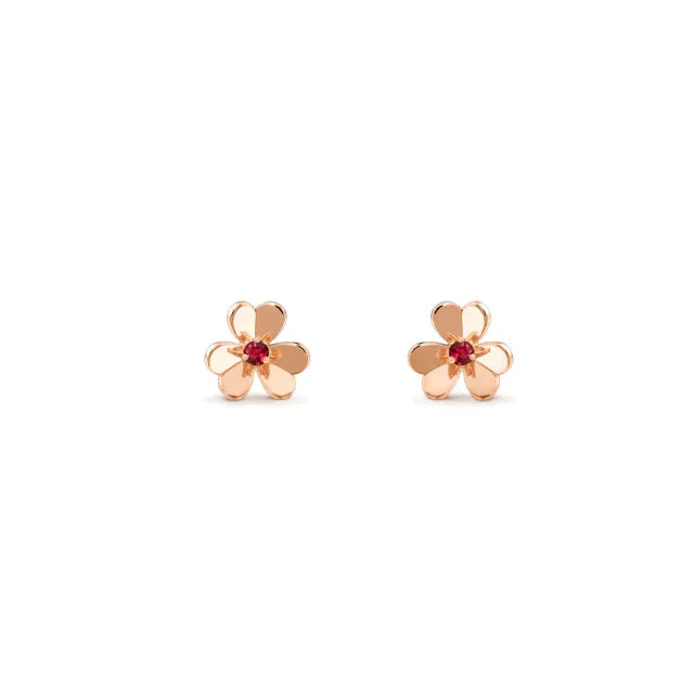 [TENDENCIAS]PENDIENTES FLOR ROSA FRÍVOLE