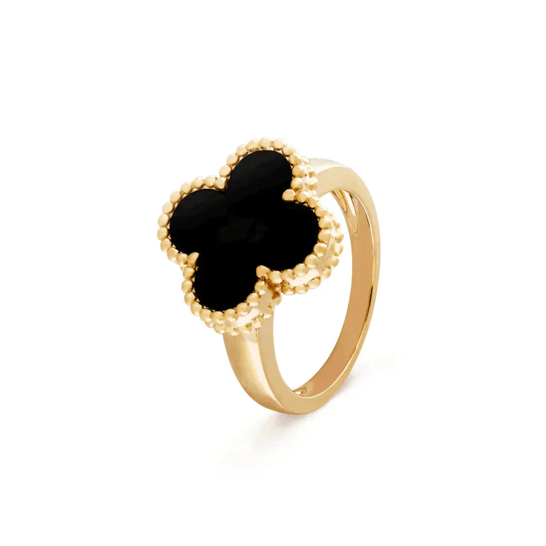 [TRENDS]CLOVER ONYX RING