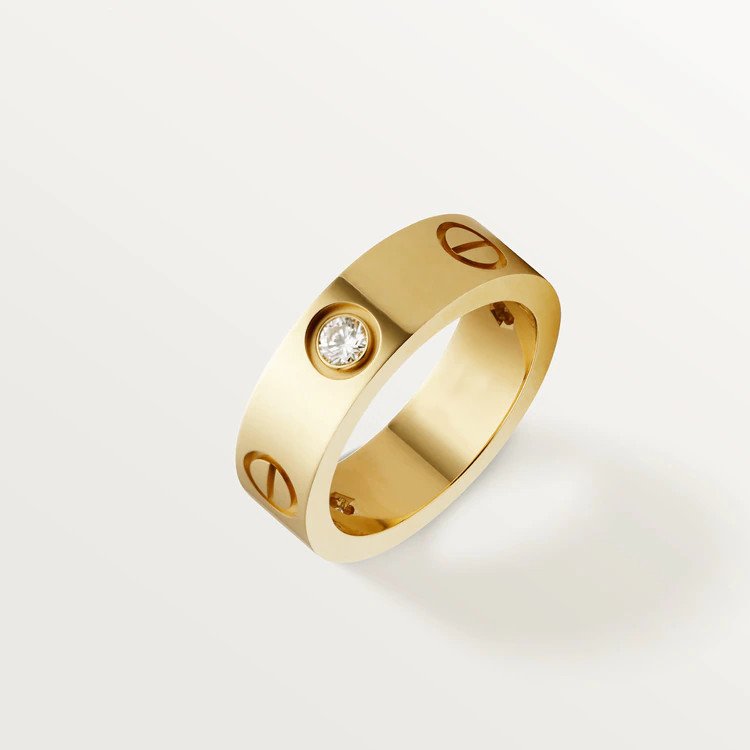 [TENDENCIAS] ANILLO LOVE 5,5MM 3 DIAMANTES ORO ROSA