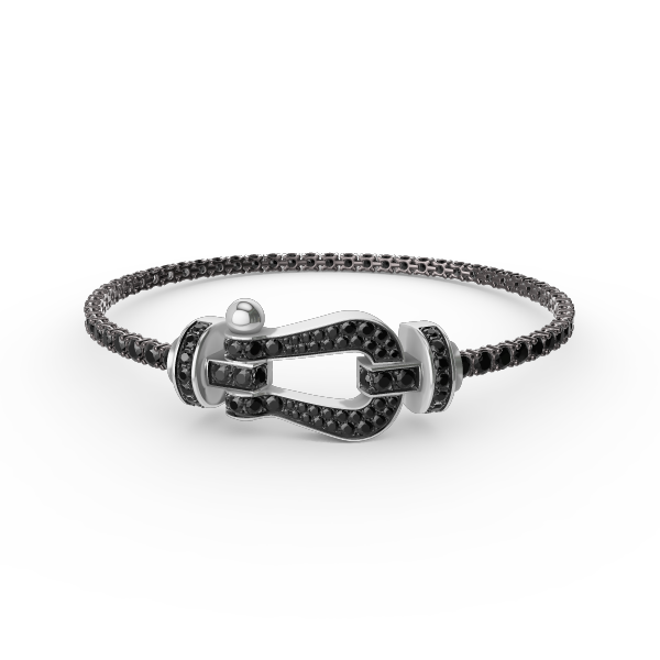 [TRENDS]FORCE  LARGE HORSESHOE FULL DIAMOND TENNIS BRACELET